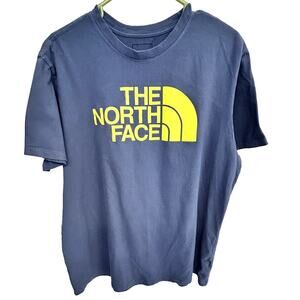 North Face‎ Men's Blue Yellow Super Sonic SleeveT-Shirt Size XL